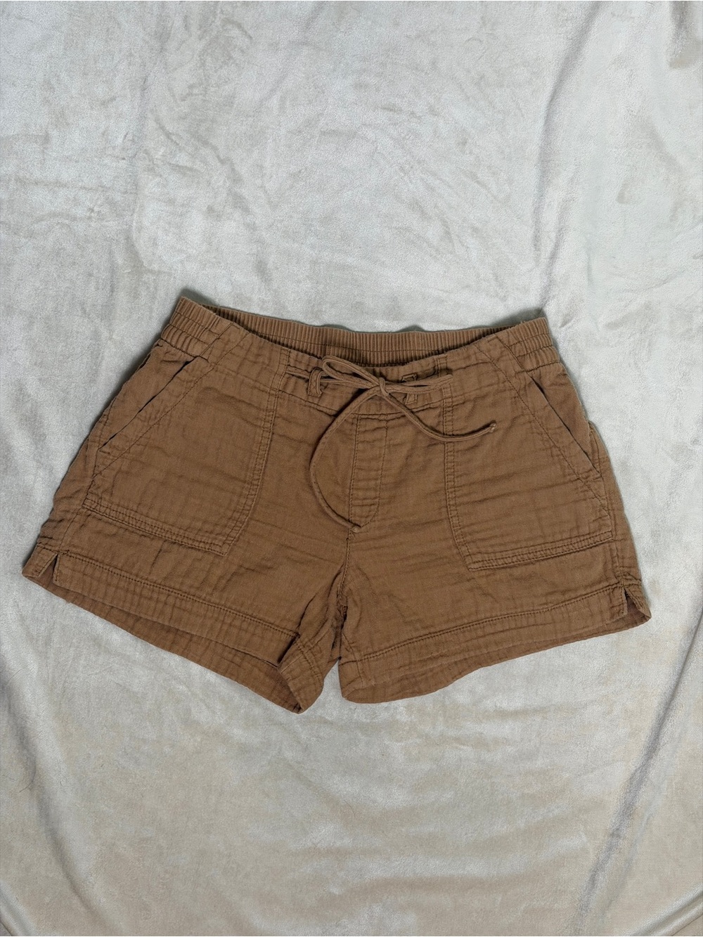 Old Navy Brown Drawstring Utility Shorts - 4” inseam